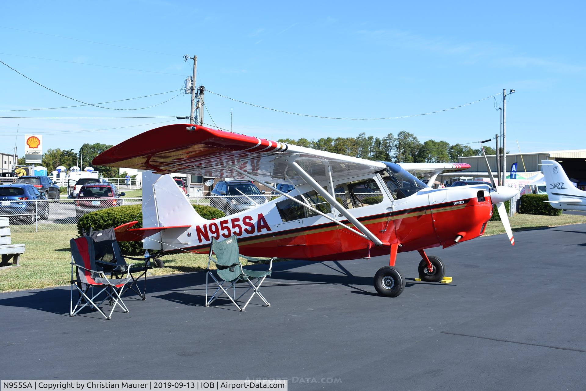 N955SA, 2005 American Champion 7GCBC C/N 1383-2005, Citabria at the fly in