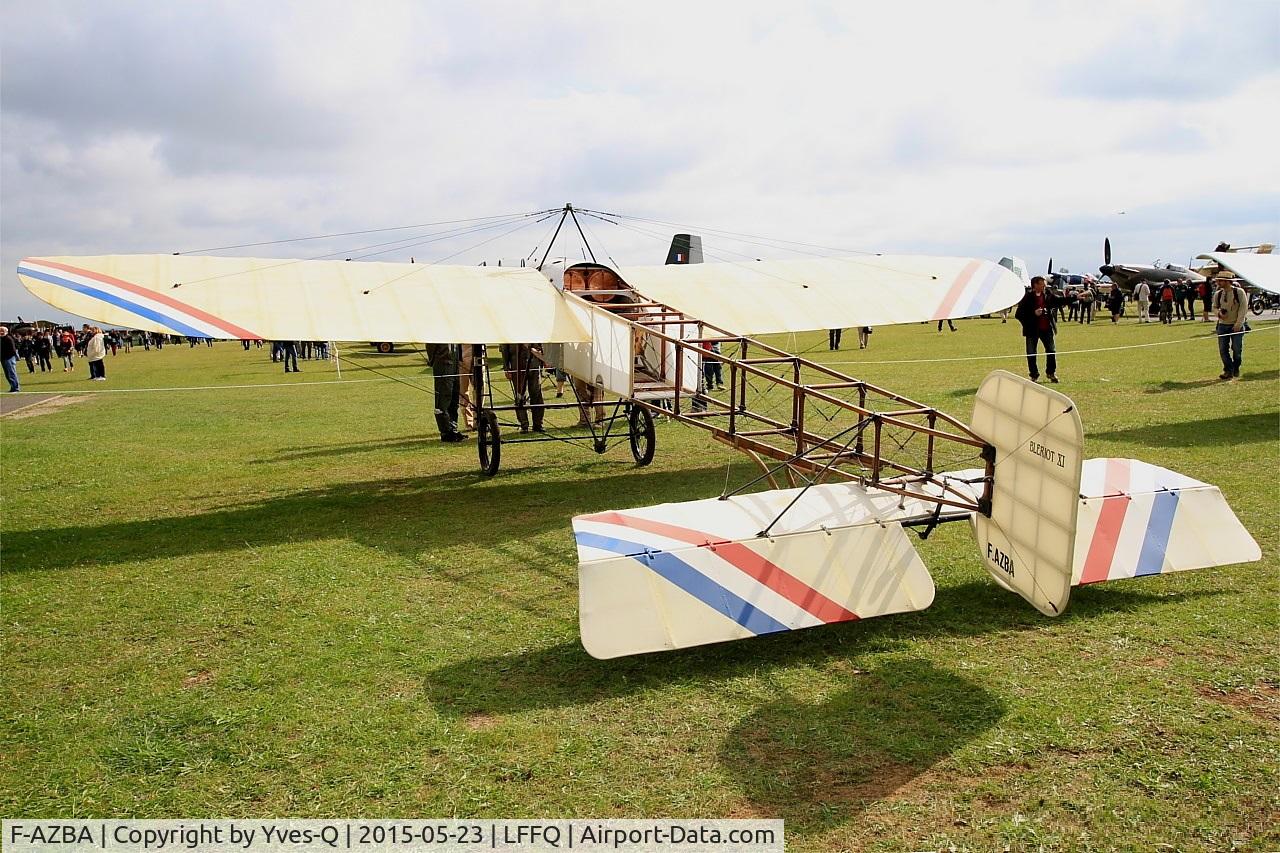 F-AZBA, Bleriot XI Replica C/N 1, Bleriot XI Replica, Static display, La Ferté-Alais airfield (LFFQ) Air show 2015