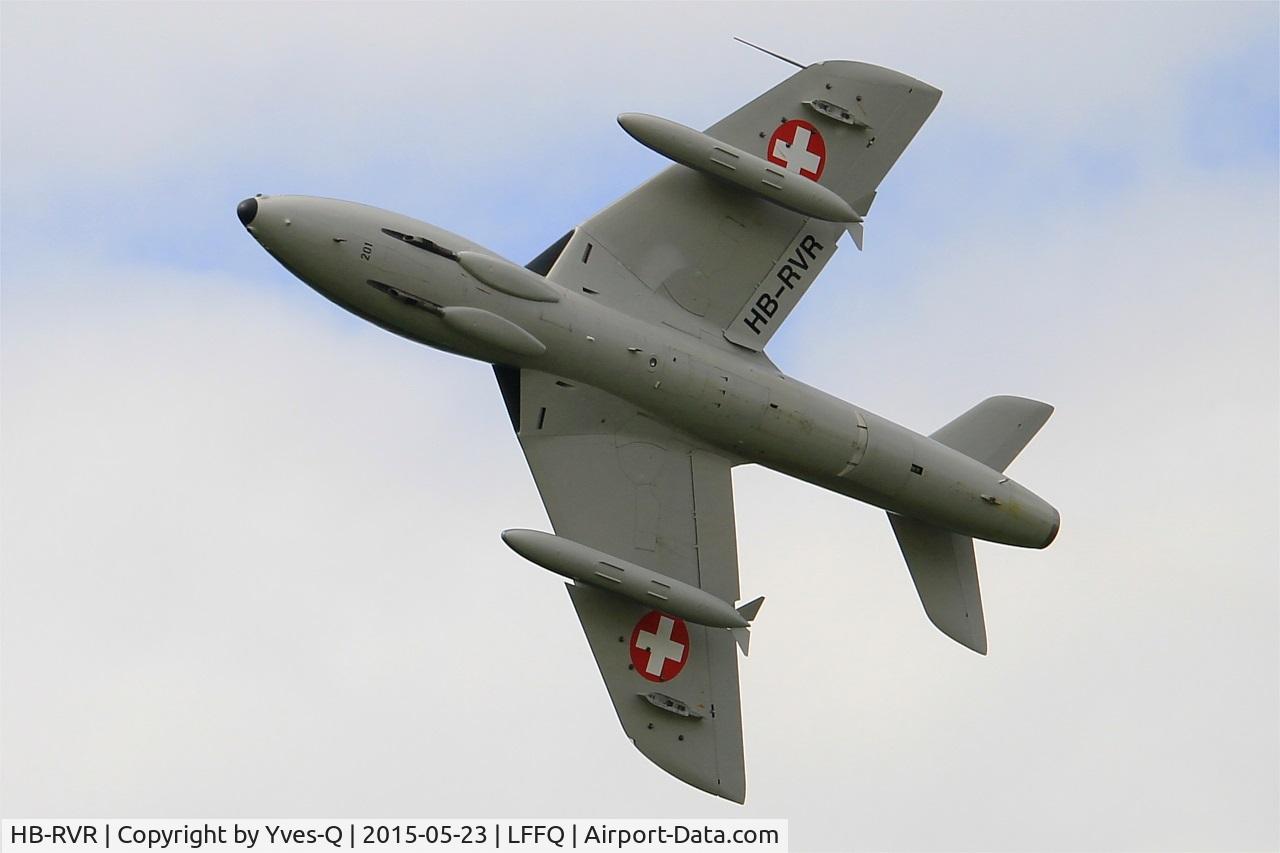 HB-RVR, 1955 Hawker Hunter T.68 C/N 41H-670806, Hawker Hunter T.68, On display, La Ferté-Alais airfield (LFFQ) Airshow 2015