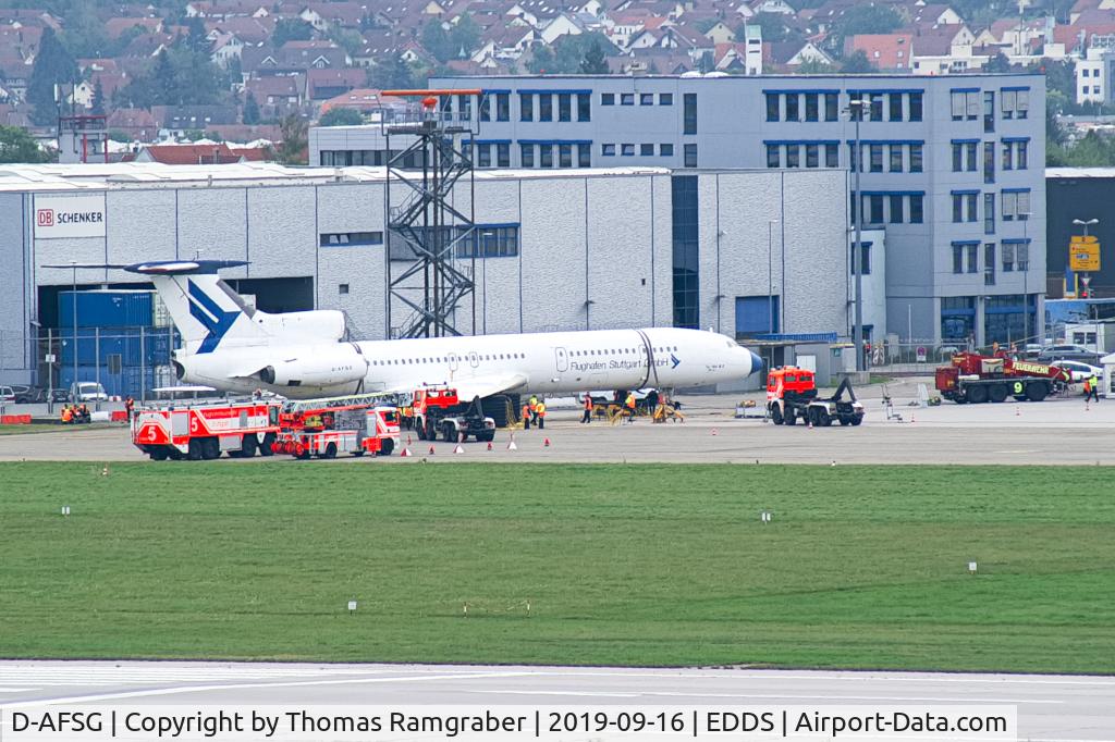 D-AFSG, 1973 Tupolev Tu-154B-2 C/N 73A046, Stuttgart Airport fire trainer Tupolev tu-154-B2 (ex.MALEV)
