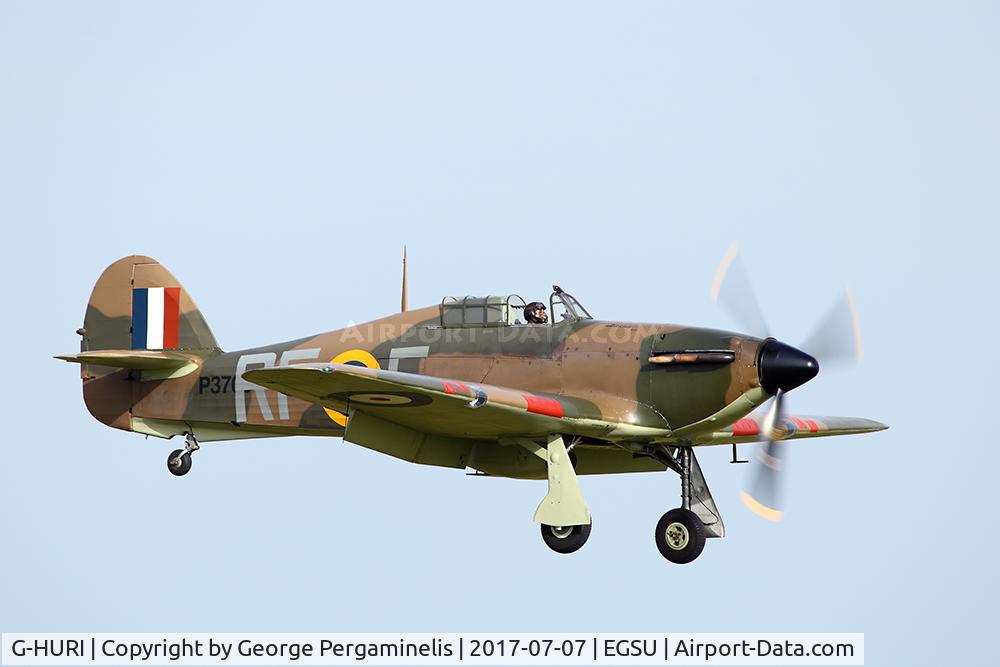 G-HURI, 1942 Hawker (CCF) Hurricane Mk12A C/N 72036, Flying Legends 2017.