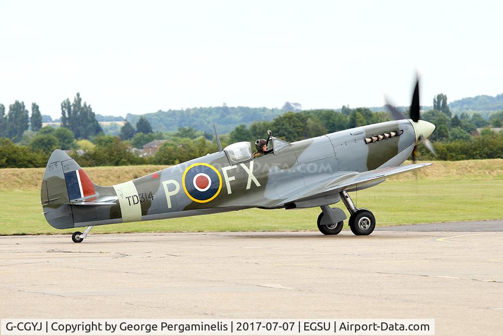 G-CGYJ, 1944 Supermarine Spitfire HFIX  (Mark IXe) C/N CBAF 10492, Flying Legends 2017.