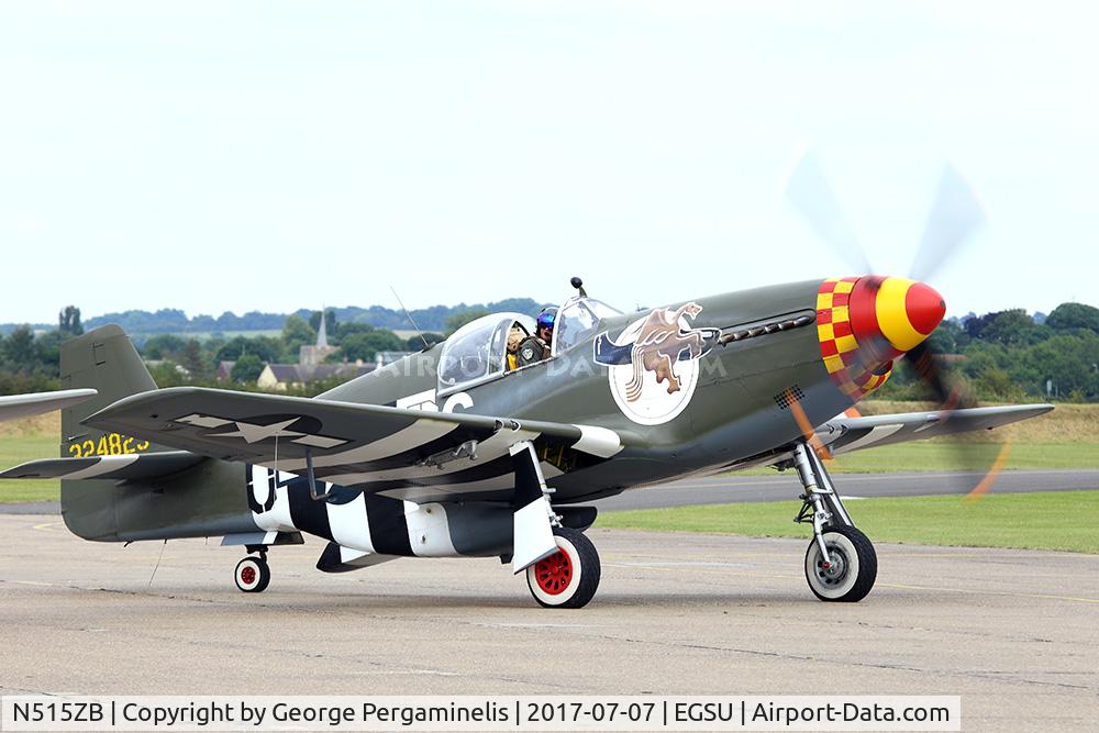 N515ZB, 1944 North American P-51B Mustang C/N 104-25866, Flying Legends 2017.