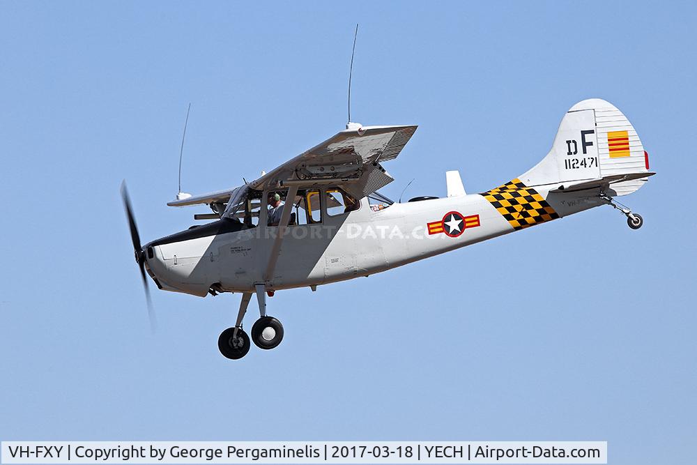 VH-FXY, 1953 Cessna O-1G Bird Dog C/N 22913, Antique Aeroplane Assn of Australia National Fly-in.