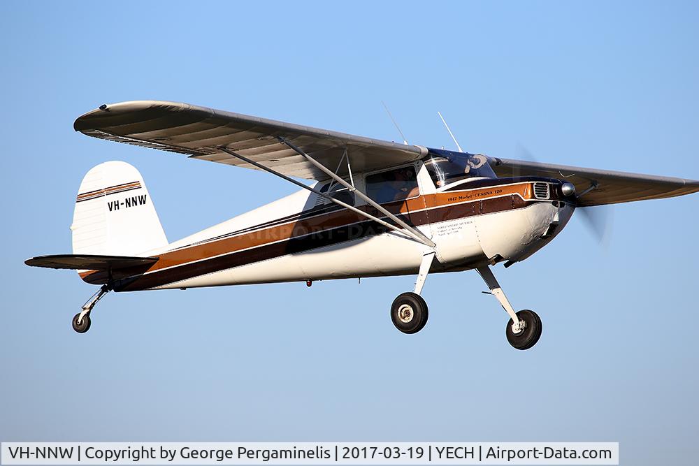 VH-NNW, 1947 Cessna 120 C/N 13579, Antique Aeroplane Assn of Australia National Fly-in.