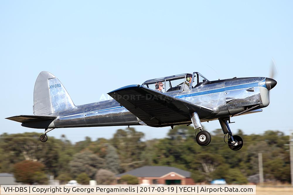 VH-DBS, 1951 De Havilland DHC-1 Chipmunk   21 C/N C1/0414, Antique Aeroplane Assn of Australia National Fly-in.