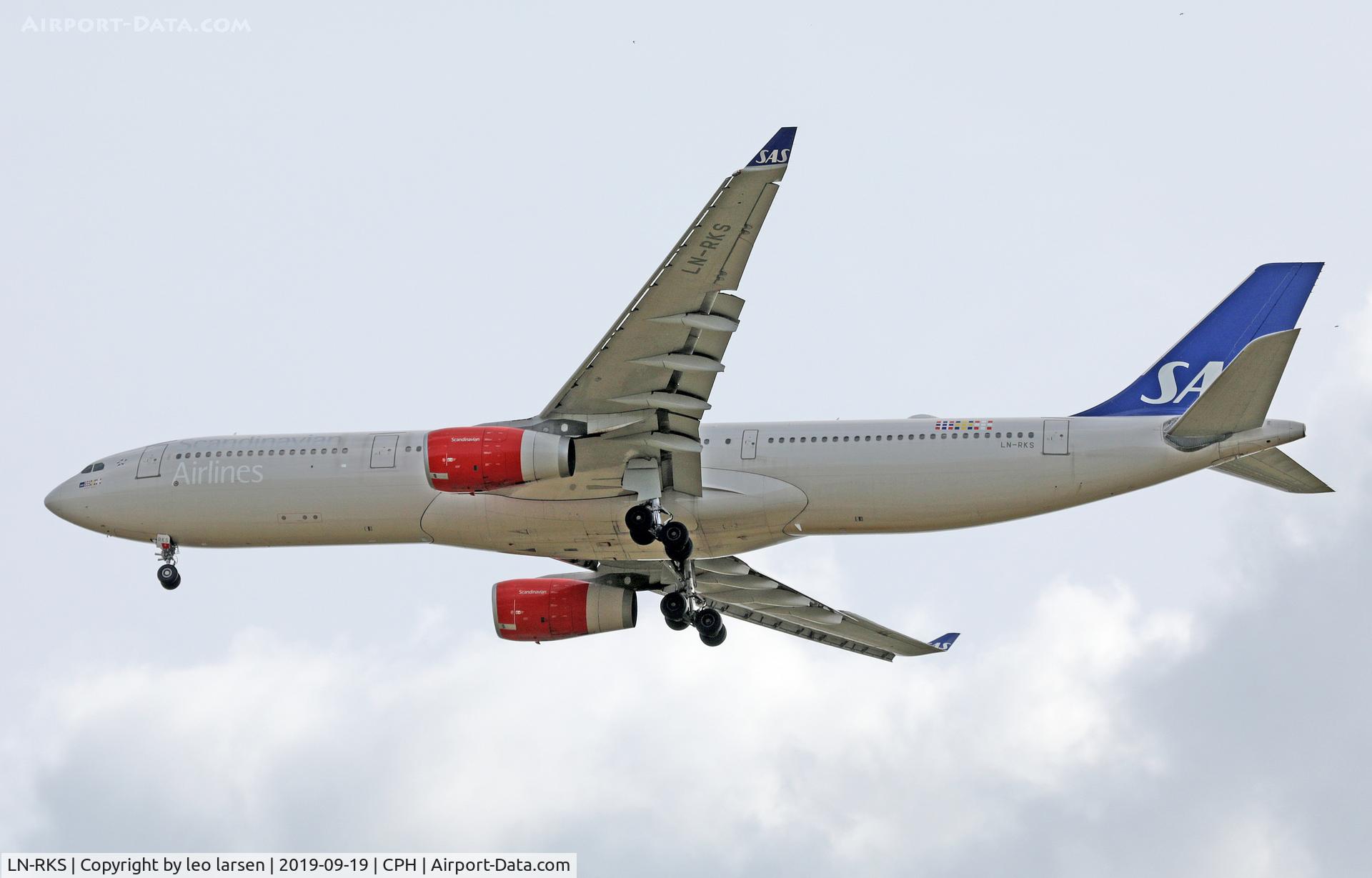 LN-RKS, 2015 Airbus A330-343E C/N 1665, Copenhagen 19.9.2019.L/D R-04R