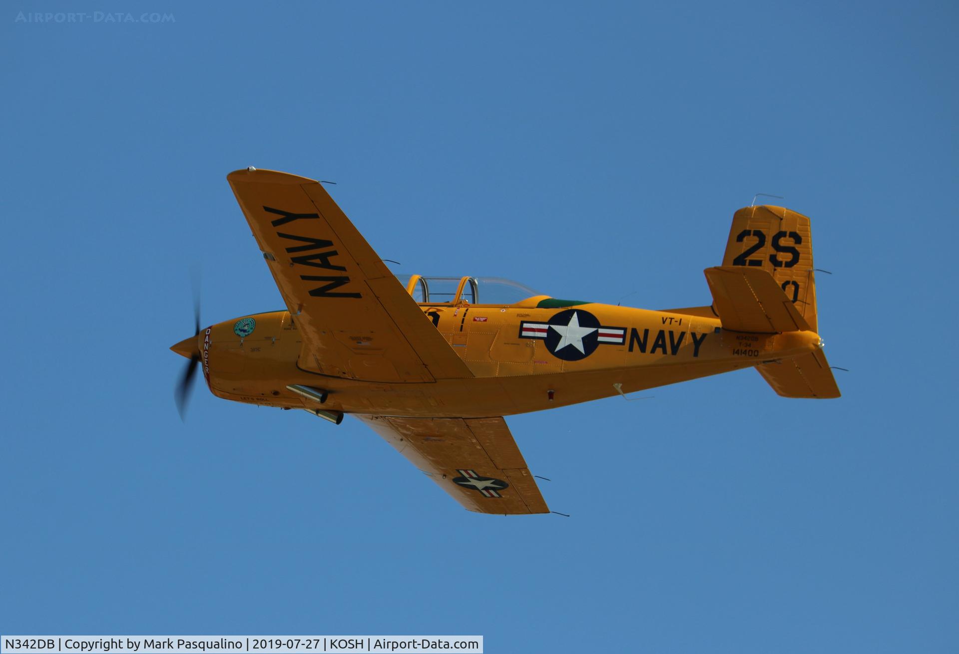 N342DB, 1999 Beech T-34A Mentor Mentor C/N G-107, Beech T-34A