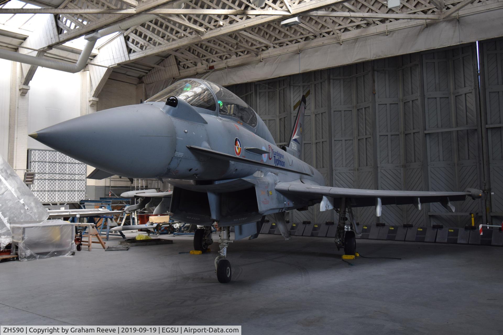 ZH590, 1997 Eurofighter EF-2000 Typhoon T1 C/N DA4, On display at the IWM, Duxford.