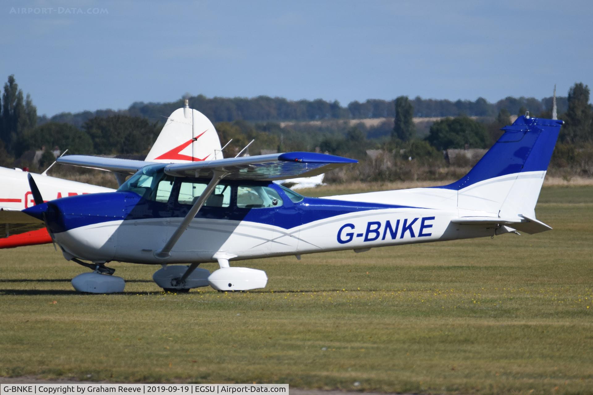 G-BNKE, 1980 Cessna 172N Skyhawk C/N 172-73886, Parked at Duxford.