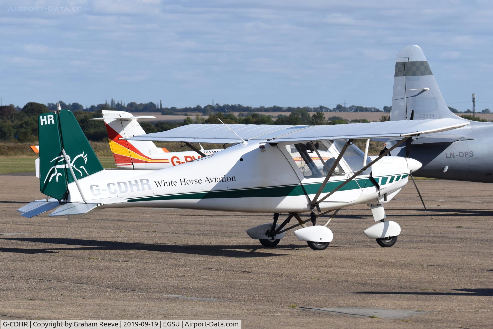 G-CDHR, 2005 Comco Ikarus C42 FB80 C/N 0502-6652, Parked at Duxford.