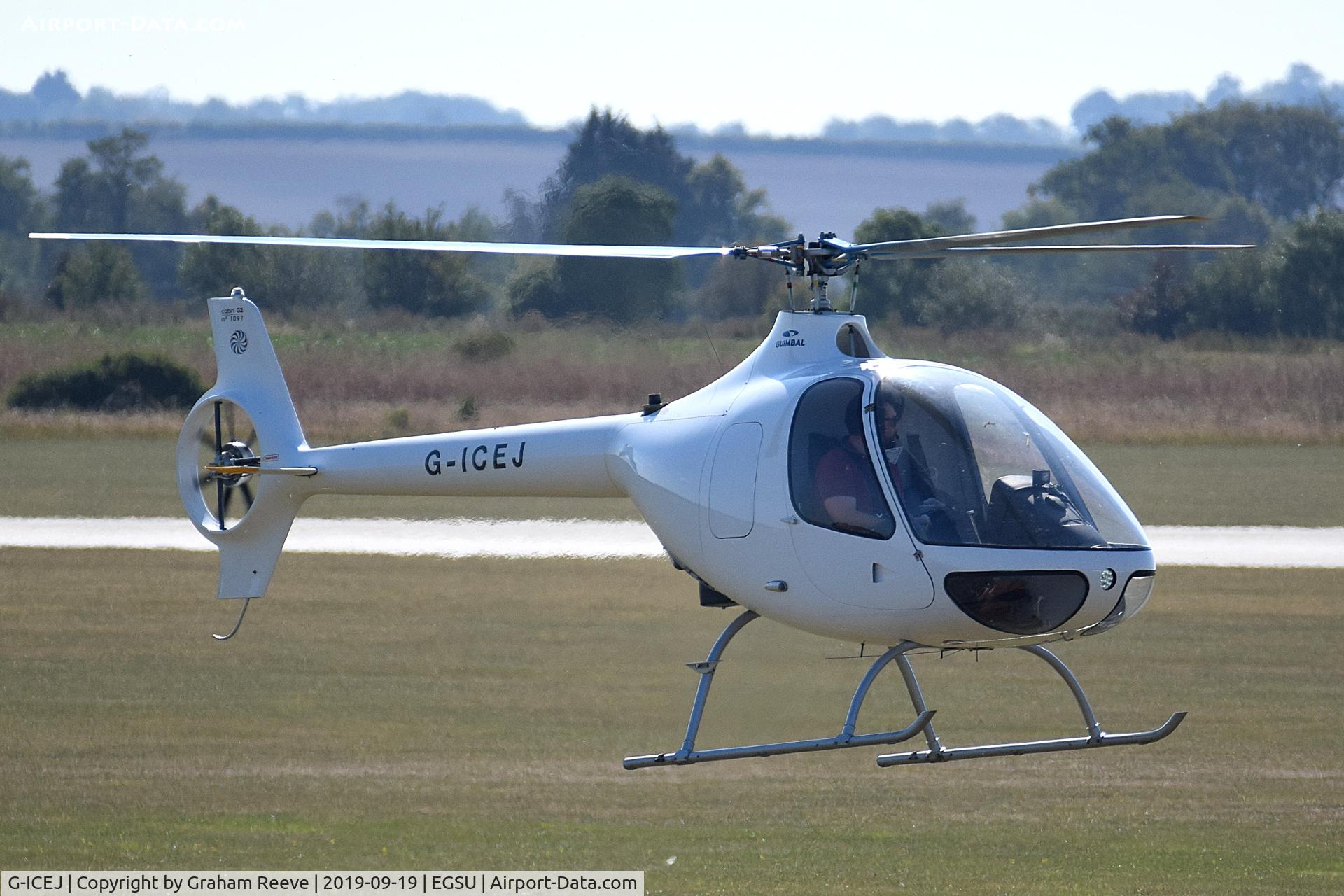G-ICEJ, 2015 Guimbal Cabri G2 C/N 1097, Landing at Norwich.
