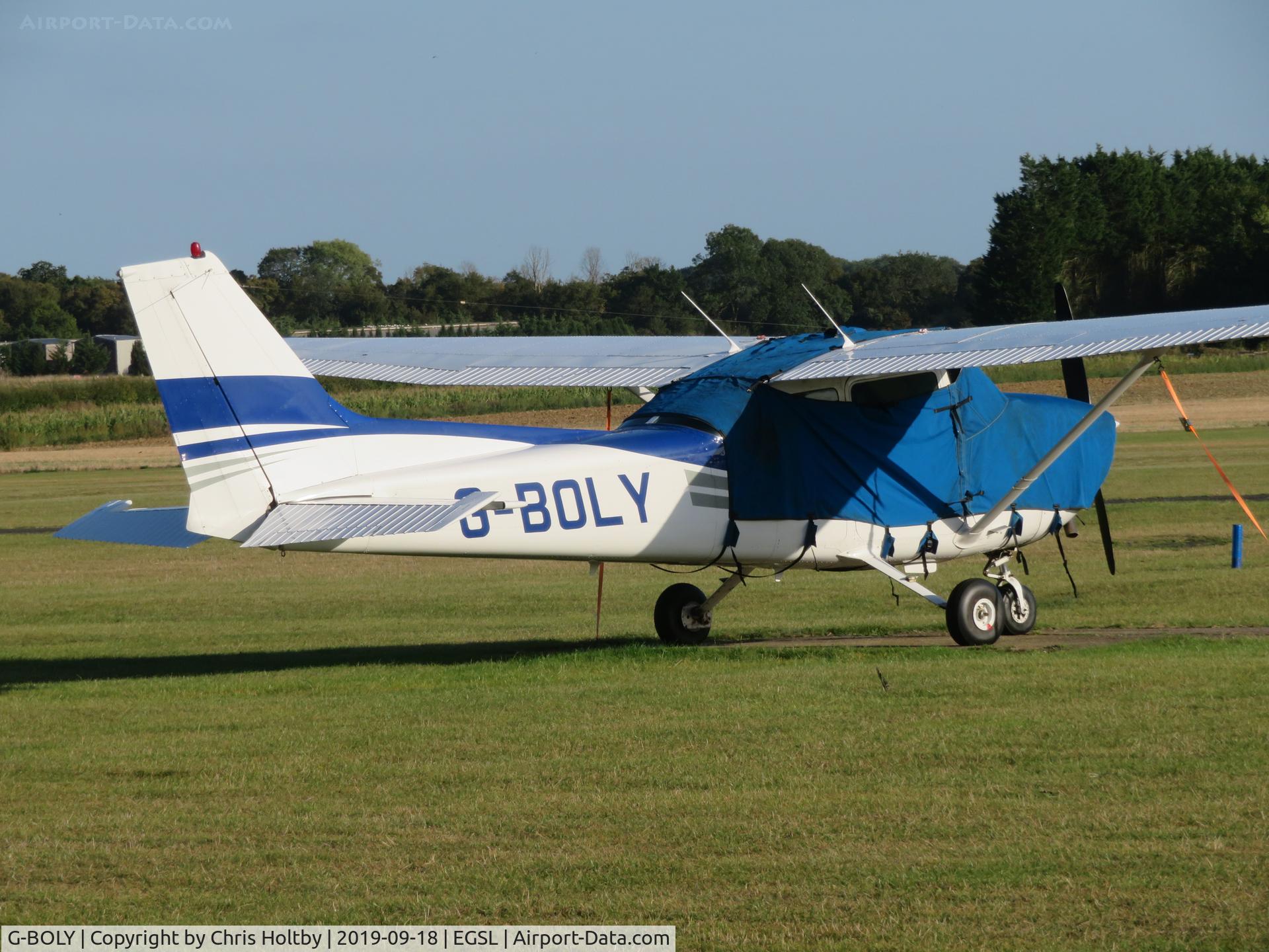 G-BOLY, 1977 Cessna 172N C/N 172-69004, Resident and parked at Andrewsfield