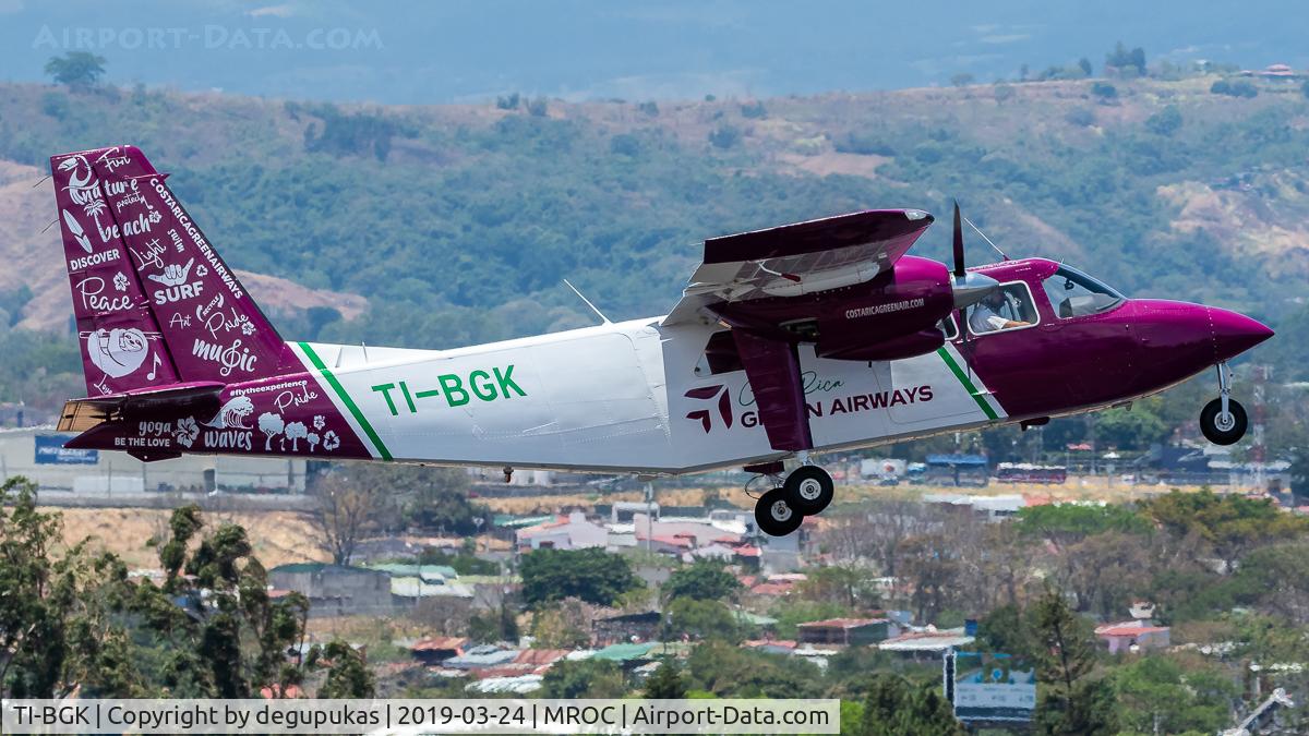 TI-BGK, 1975 Britten-Norman BN-2A-8 Islander C/N 427, MROC/SJO
