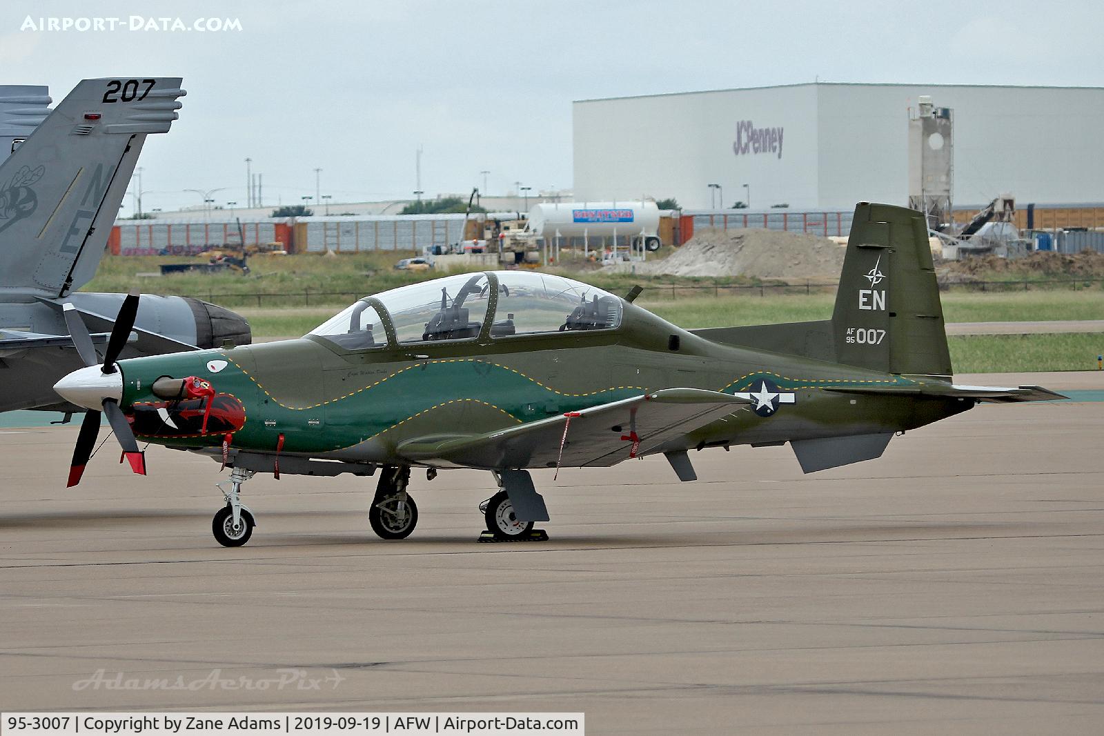 95-3007, 1995 Raytheon Beech T-6A Texan II C/N PT-11, At Alliance Airport - Fort Worth, TX