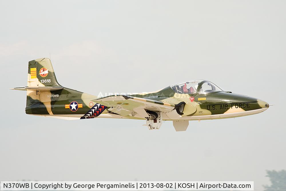 N370WB, 1966 Cessna T-37C Tweety Bird C/N 40974, Departing from runway 18R.
