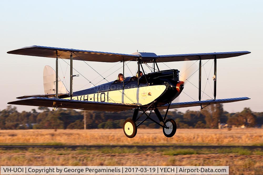 VH-UOI, 1929 De Havilland DH60M MOTH C/N 1478, Antique Aeroplane Assn of Australia National Fly-in.