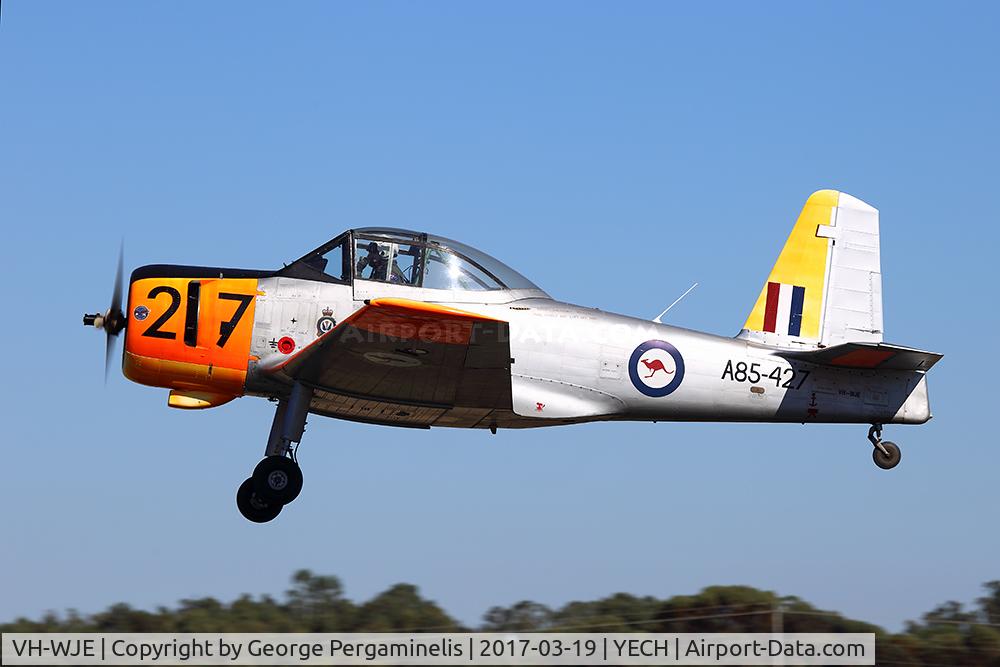 VH-WJE, 1956 Commonwealth CA-25 Winjeel C/N CA25-27, Antique Aeroplane Assn of Australia National Fly-in.