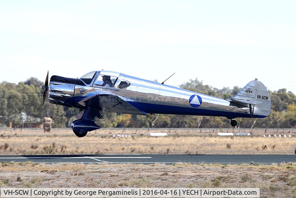 VH-SCW, 1935 Ryan Aeronautical SCW-145 C/N 211, Antique Aeroplane Assn of Australia National Fly-in.