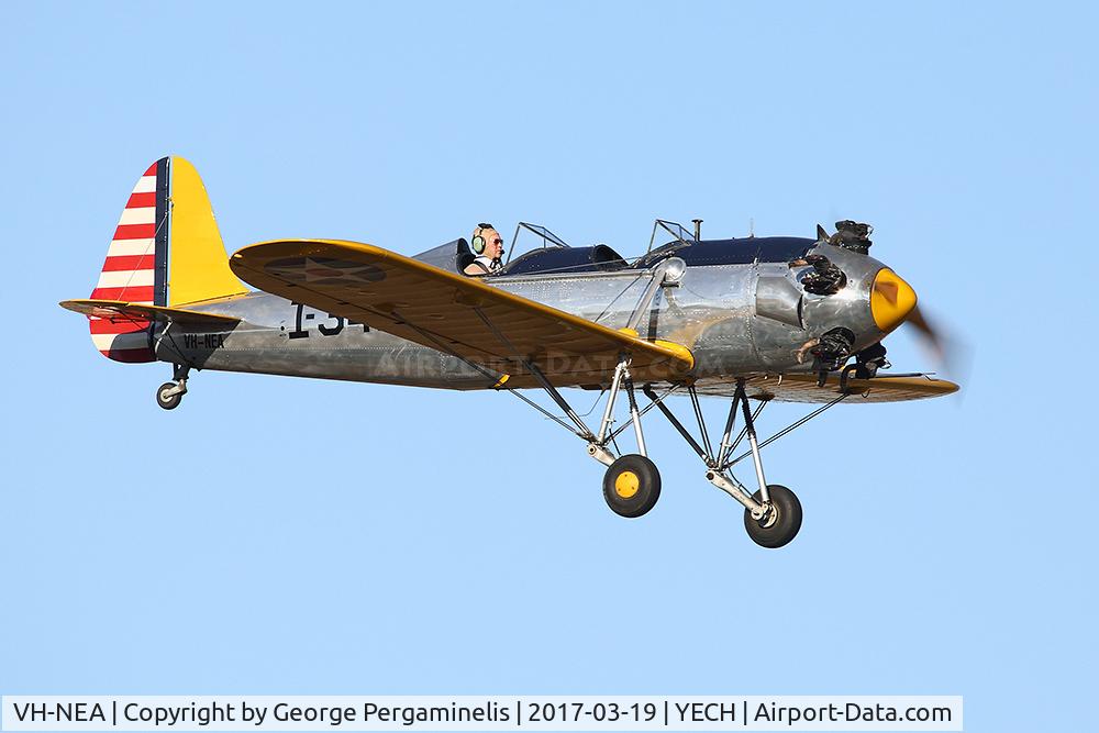 VH-NEA, 1941 Ryan PT-22C Recruit (ST3KR) C/N 1590, Antique Aeroplane Assn of Australia National Fly-in.