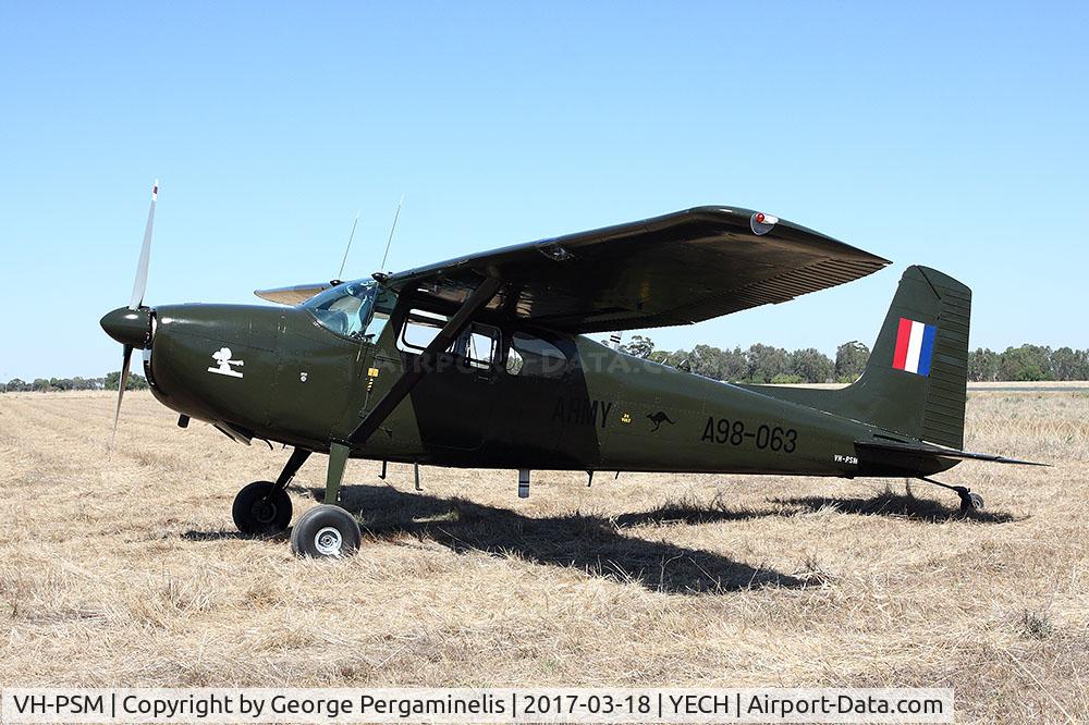 VH-PSM, 1961 Cessna 180D Skywagon C/N 180-51063, Antique Aeroplane Assn of Australia National Fly-in.
