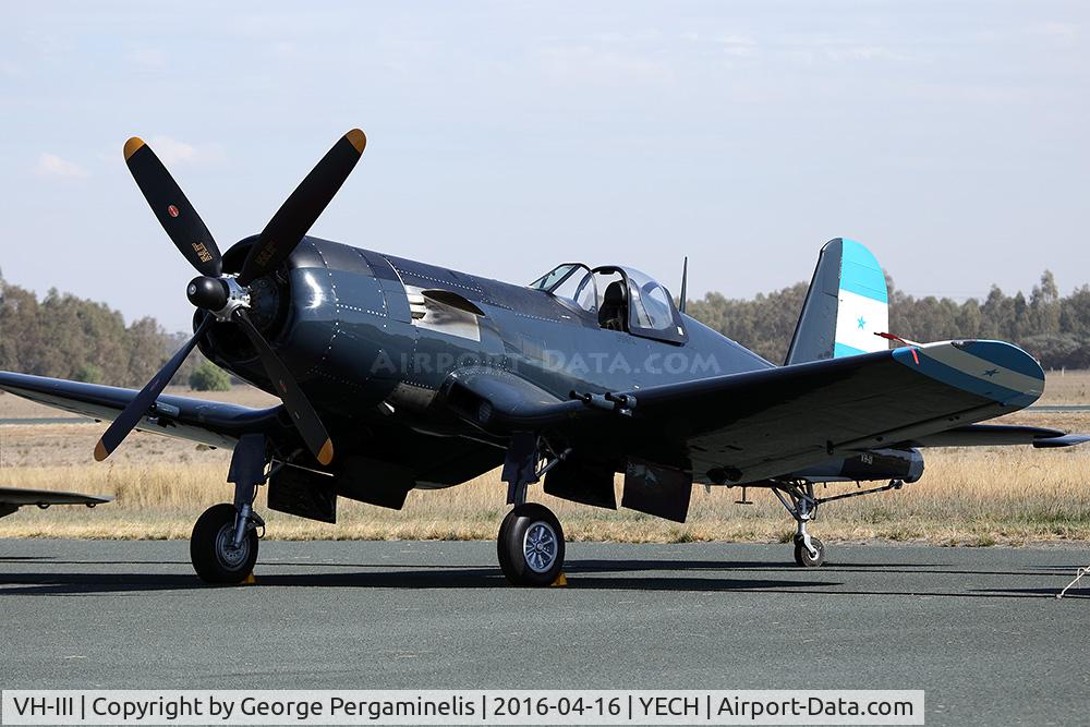 VH-III, 1951 Vought F4U-5NL Corsair C/N Not found (Bu124493), Antique Aeroplane Assn of Australia National Fly-in.