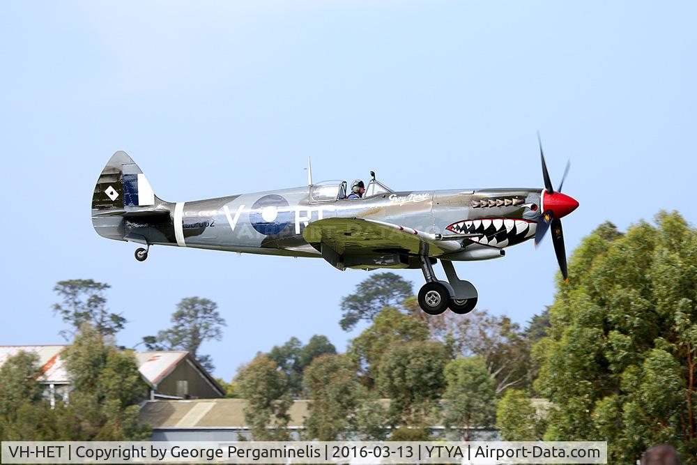 VH-HET, 1944 Supermarine 359 Spitfire HF.VIIIc C/N 6S/581740, Tyabb Airshow.