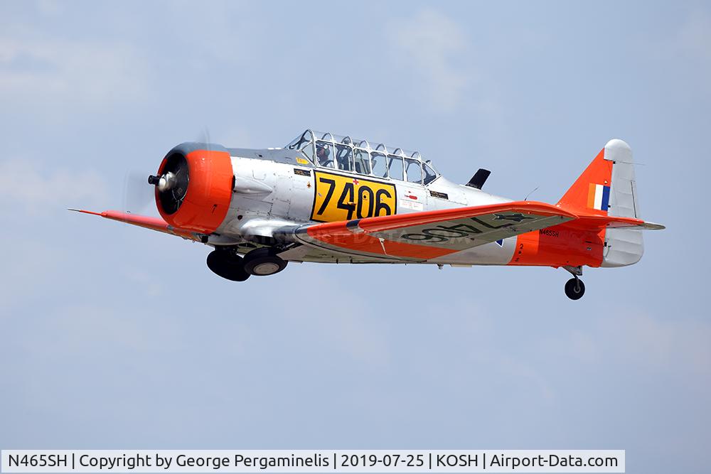 N465SH, 1943 North American AT-6C C/N 88-12771, Departing from runway 27.