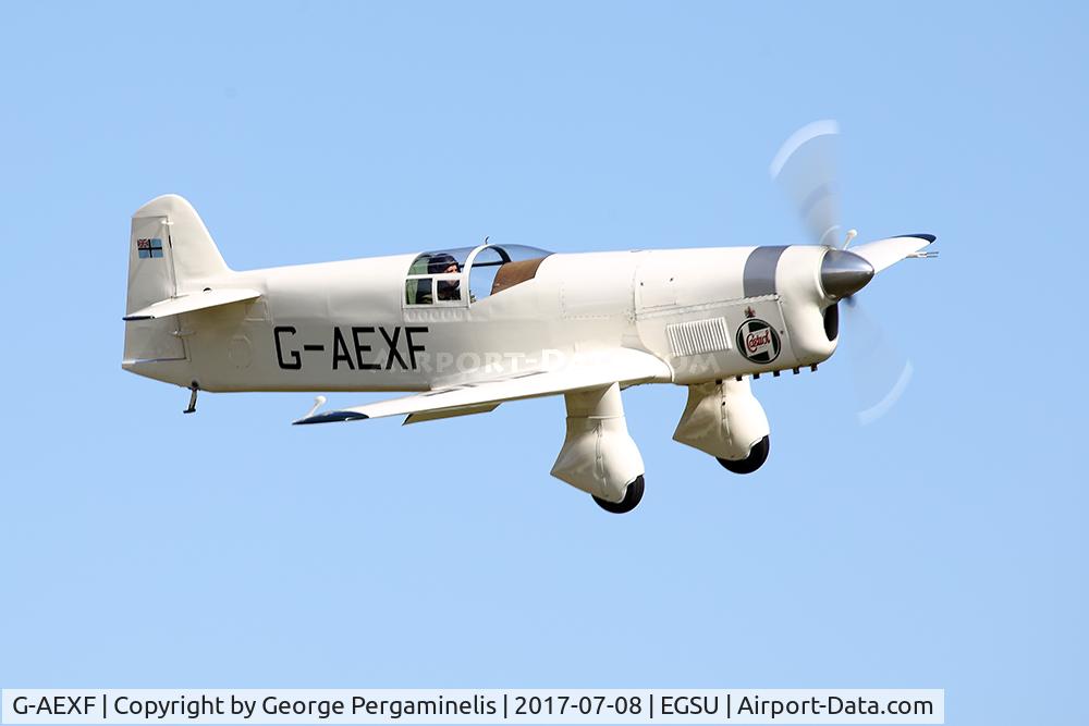 G-AEXF, 1936 Percival E-2H Mew Gull C/N E22, Flying Legends 2017.