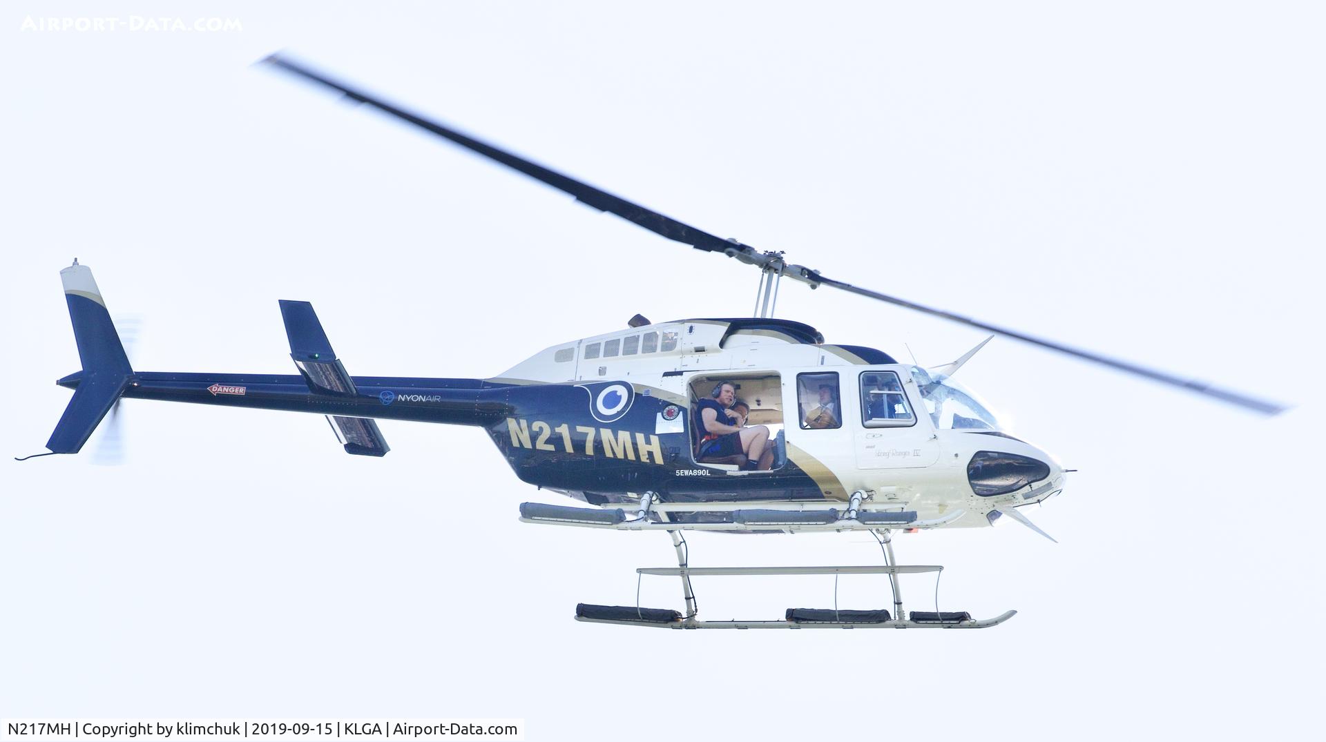 N217MH, 1999 Bell 206L-4 LongRanger C/N 52226, Photographed from Governors Island near Manhattan