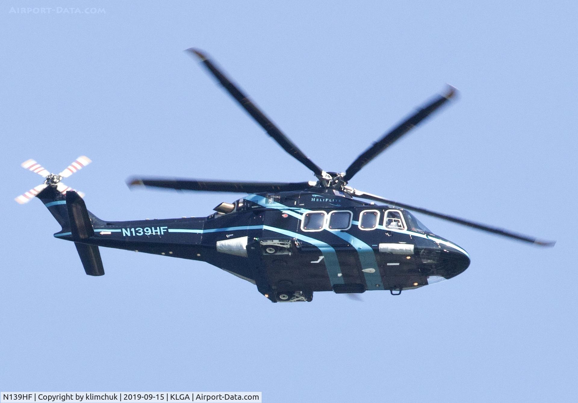 N139HF, 2005 Agusta AB139 C/N 31021, As seen from Governors Island