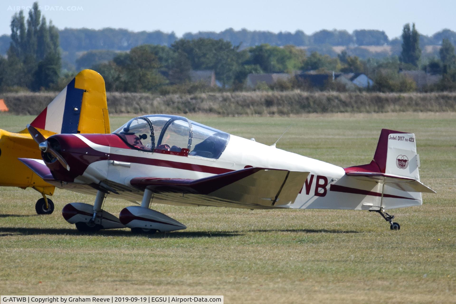 G-ATWB, 1956 SAN Jodel D-117 C/N 423, Parked at Duxford.
