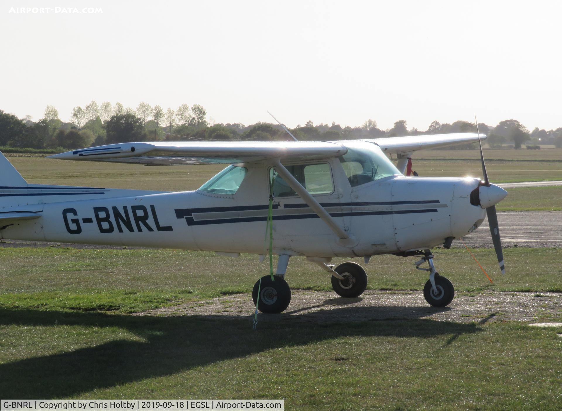 G-BNRL, 1984 Cessna 152 C/N 152-84250, Securely parked at Andrewsfield