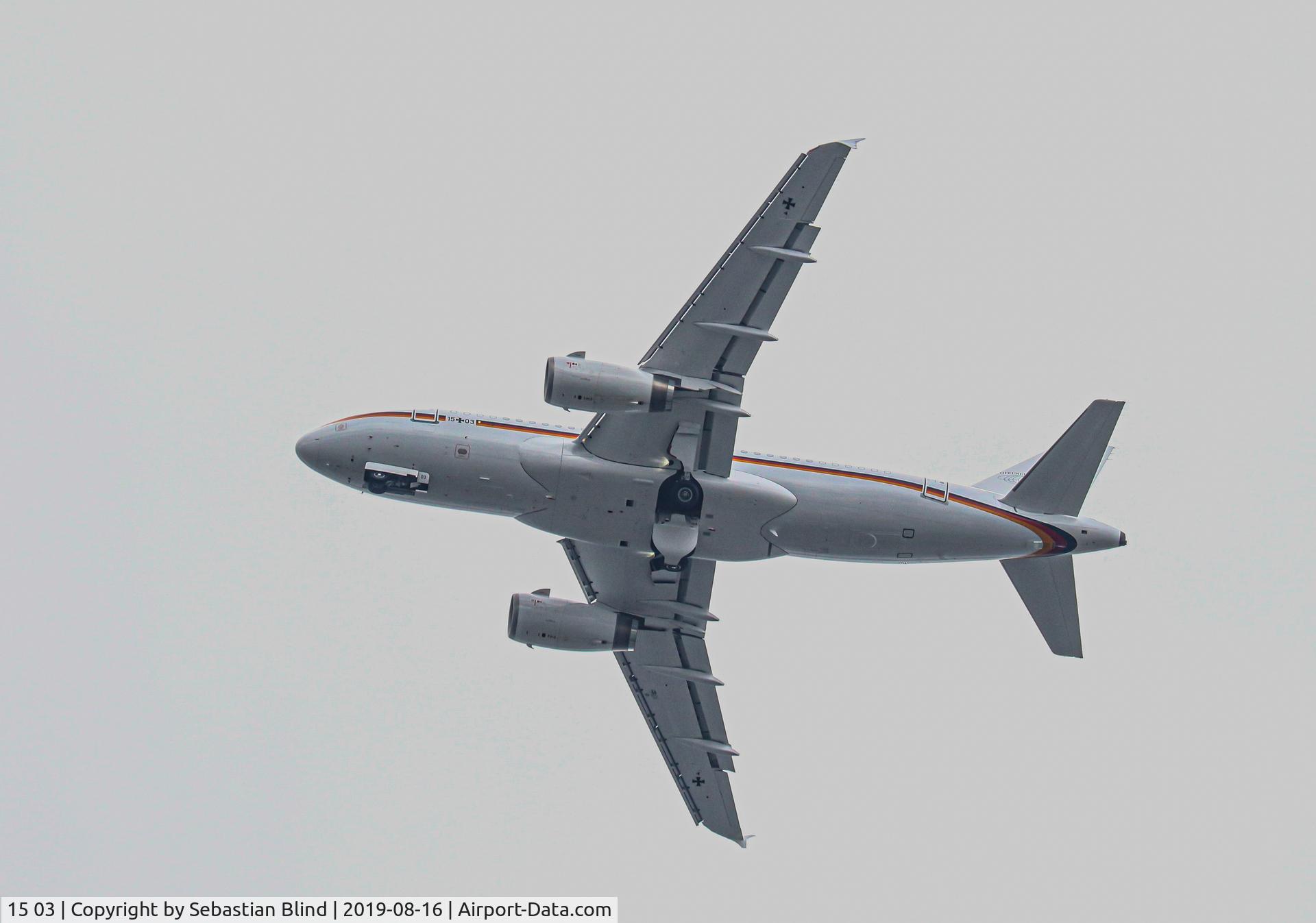15 03, 2000 Airbus A319-133CJ C/N 1212, Open Skies 15+03 approaching EDDK Airport
