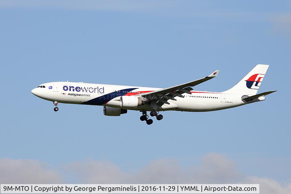9M-MTO, 2013 Airbus A330-323X C/N 1489, On final for runway 16.