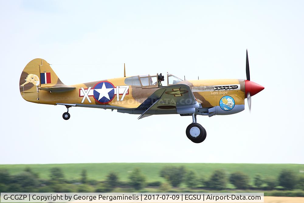 G-CGZP, 1942 Curtiss P-40F Warhawk C/N 19503, Flying Legends 2017.