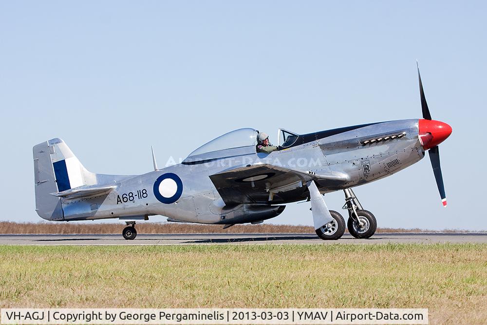 VH-AGJ, 1948 Commonwealth CA-18 Mustang 21 C/N 1443, Australian International Air Show.