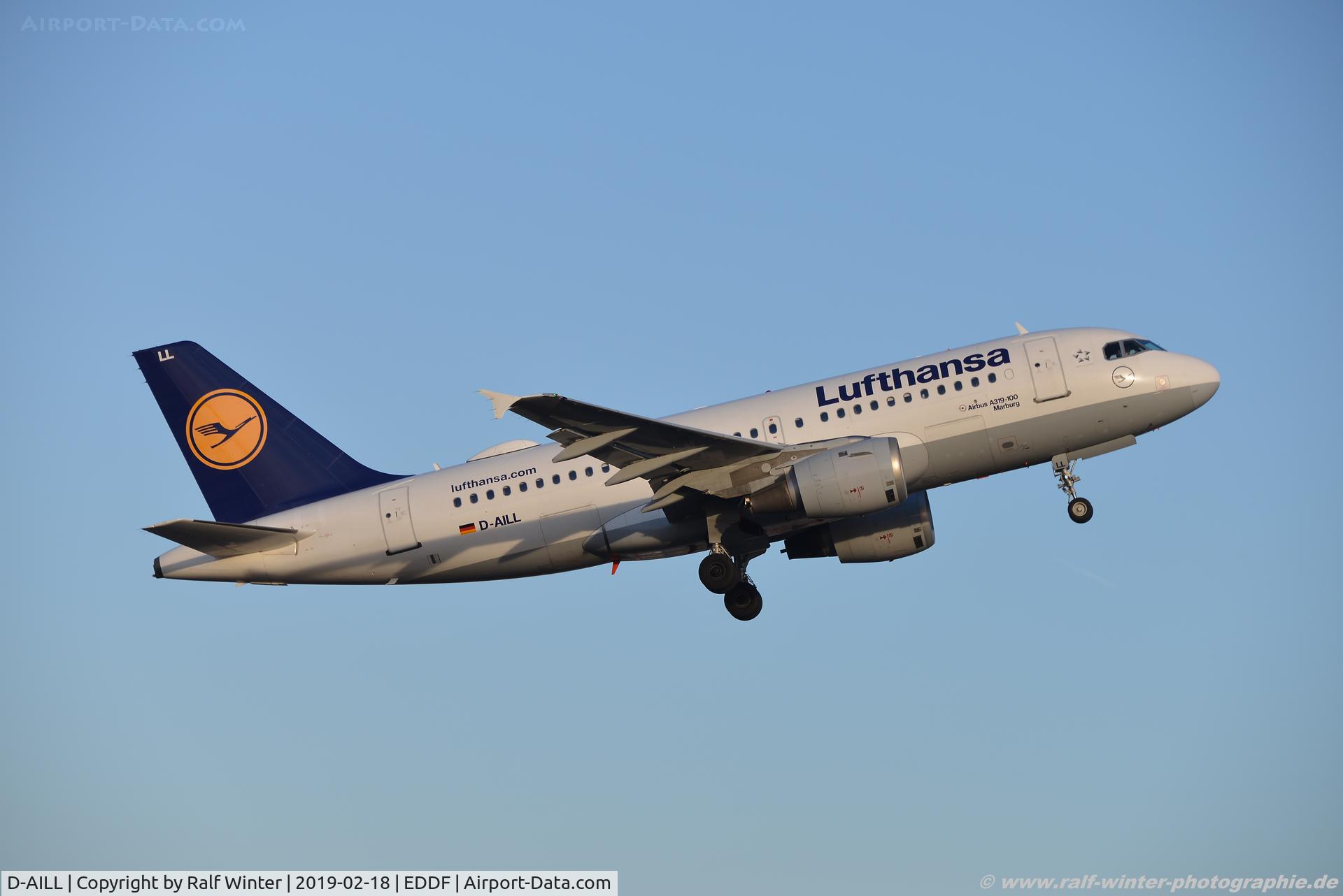 D-AILL, 1997 Airbus A319-114 C/N 689, Airbus A319-114 - LH DLH Lufthansa 'Marburg' - 689 - D-AILL - 18.02.2019 - FRA