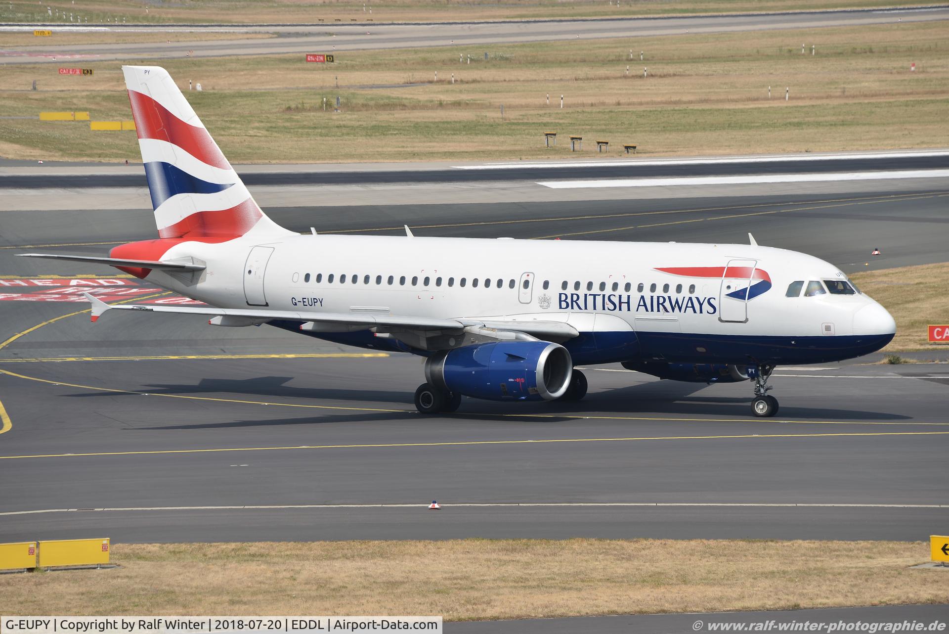 G-EUPY, 2001 Airbus A319-131 C/N 1466, Airbus A319-131 - BA BAW British Airways - 1466 - G-EUPY - 20.07.2018 - DUS