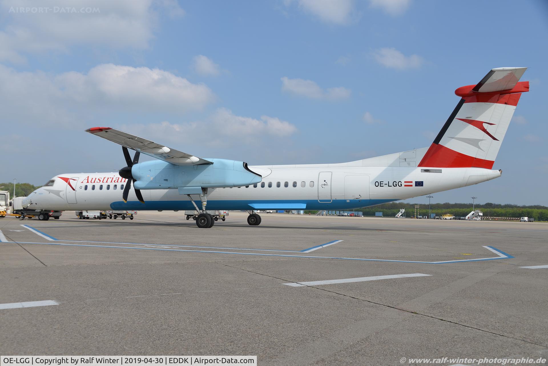 OE-LGG, 2002 De Havilland Canada DHC-8-402Q Dash 8 C/N 4074, De Havilland Canada DHC-8-402 Dash 8 - VO TYR Austrian Arrows - 4074 - OE-LGG - 30.04.2019 - CGN