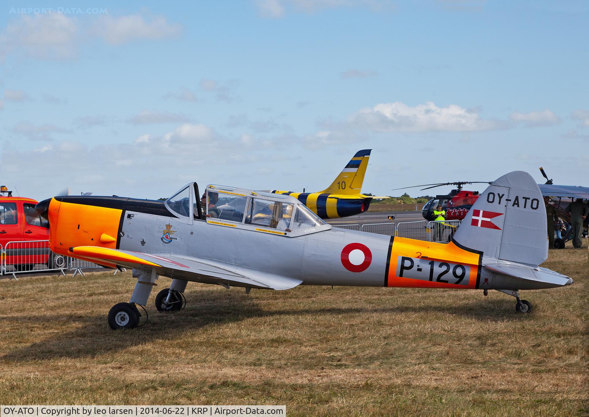 OY-ATO, 1950 De Havilland DHC-1 Chipmunk 22 C/N C1/0108, Karup Air Show 22.6.2014