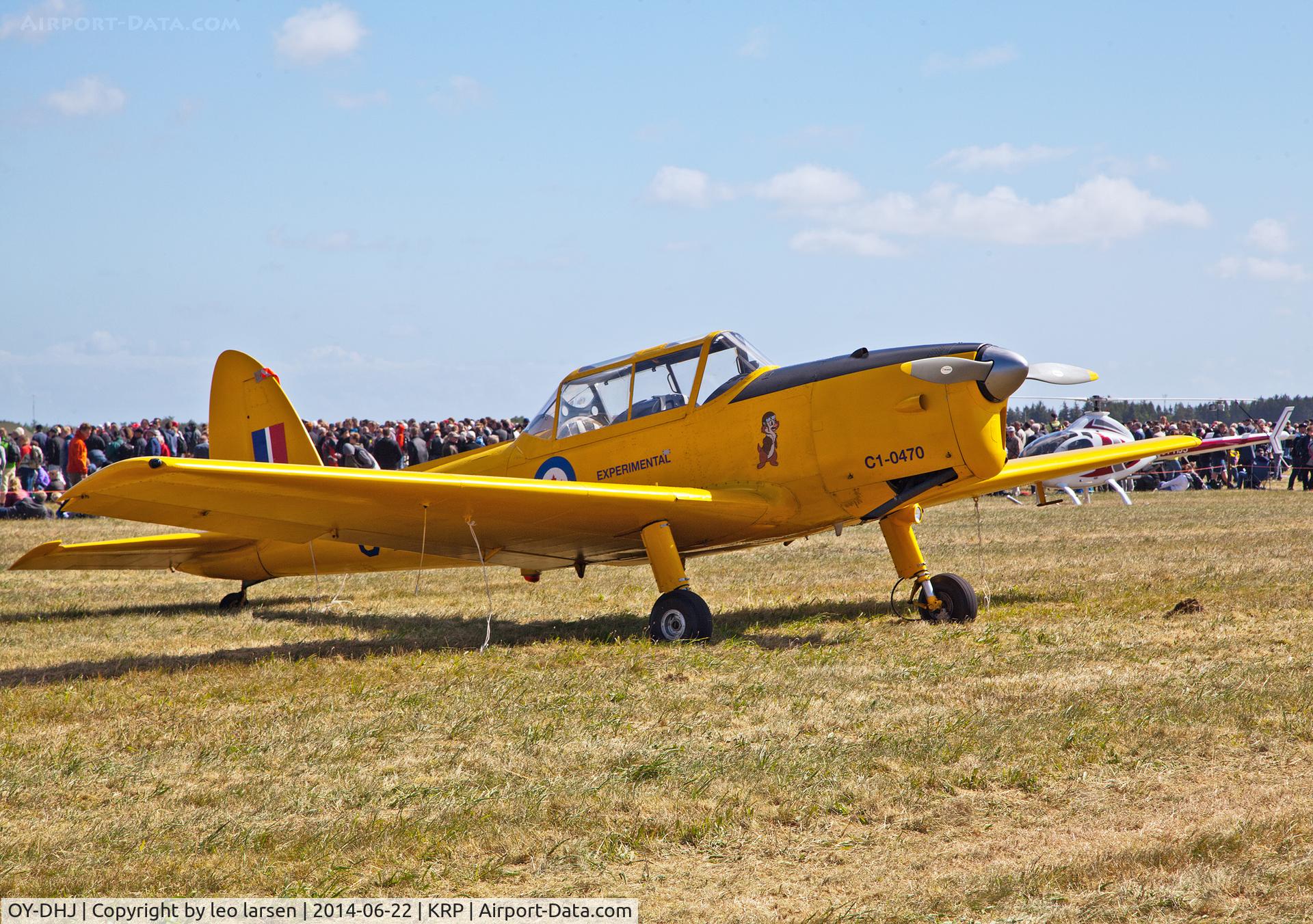 OY-DHJ, 1952 De Havilland DHC-1 Chipmunk 21 C/N C1/0470, Karup Air Show 22.6.2014