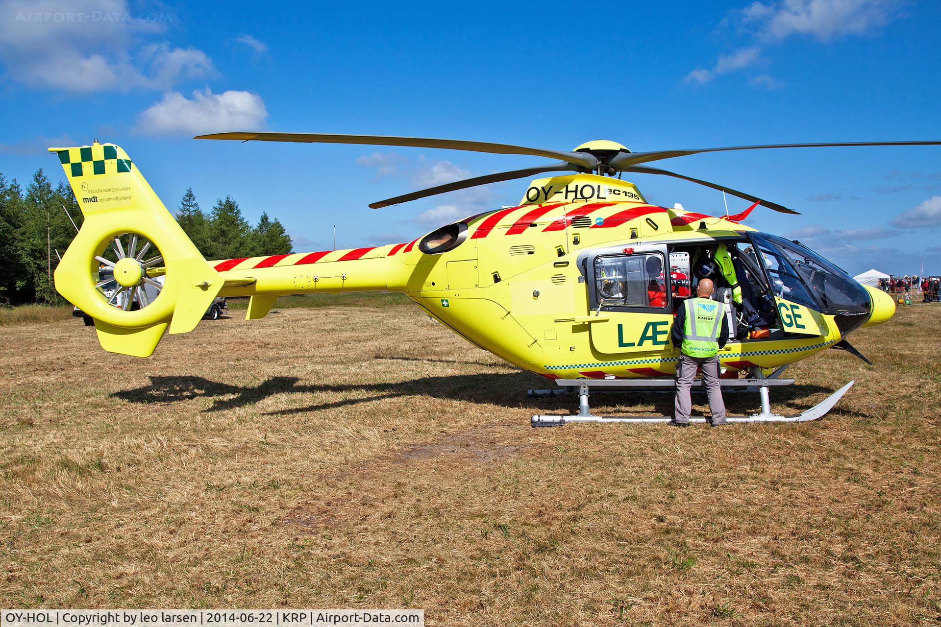 OY-HOL, 2009 Eurocopter EC-135P-2+ C/N 0736, Karup Air Show 22.6.2014