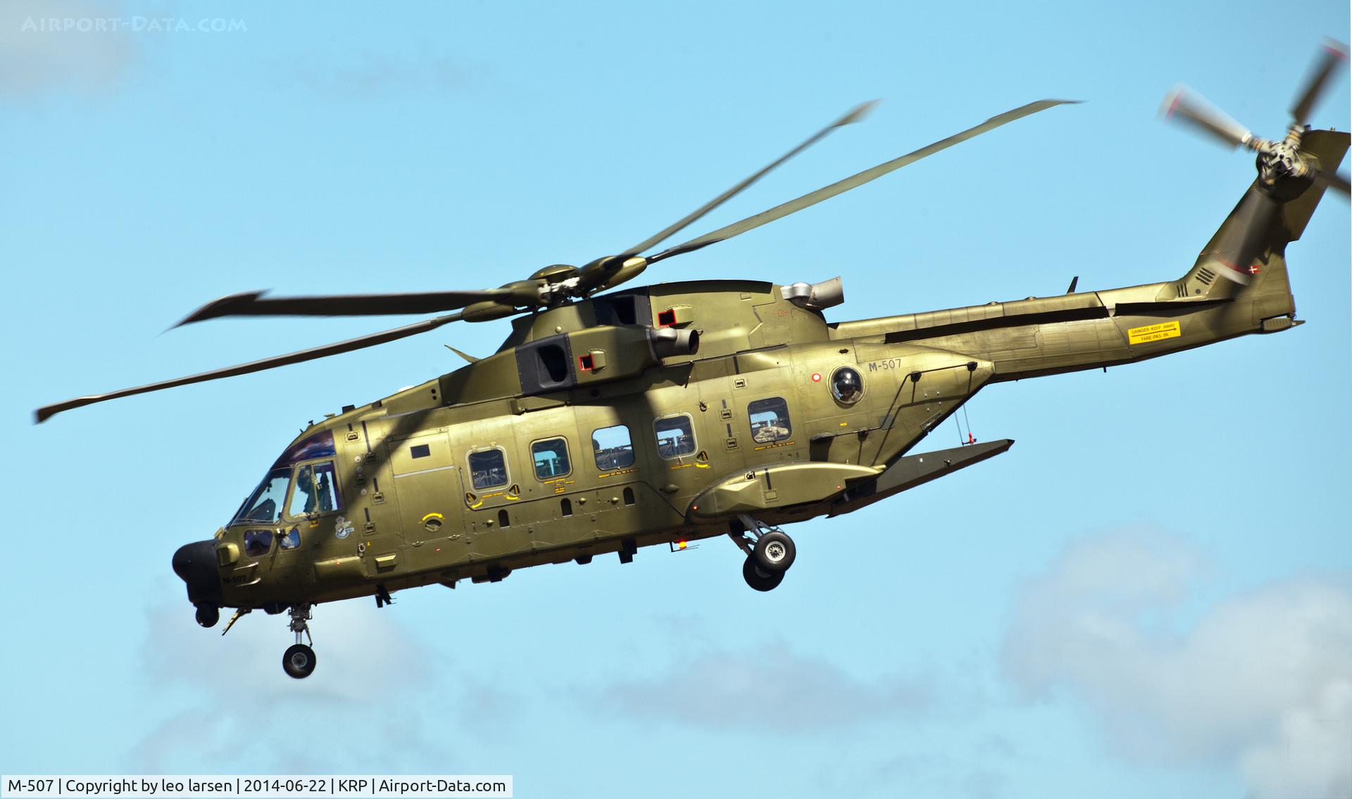 M-507, 2006 AgustaWestland EH-101 Mk. 512 Merlin Joint Supporter C/N 50136, Karup Air Show 22.6.2014