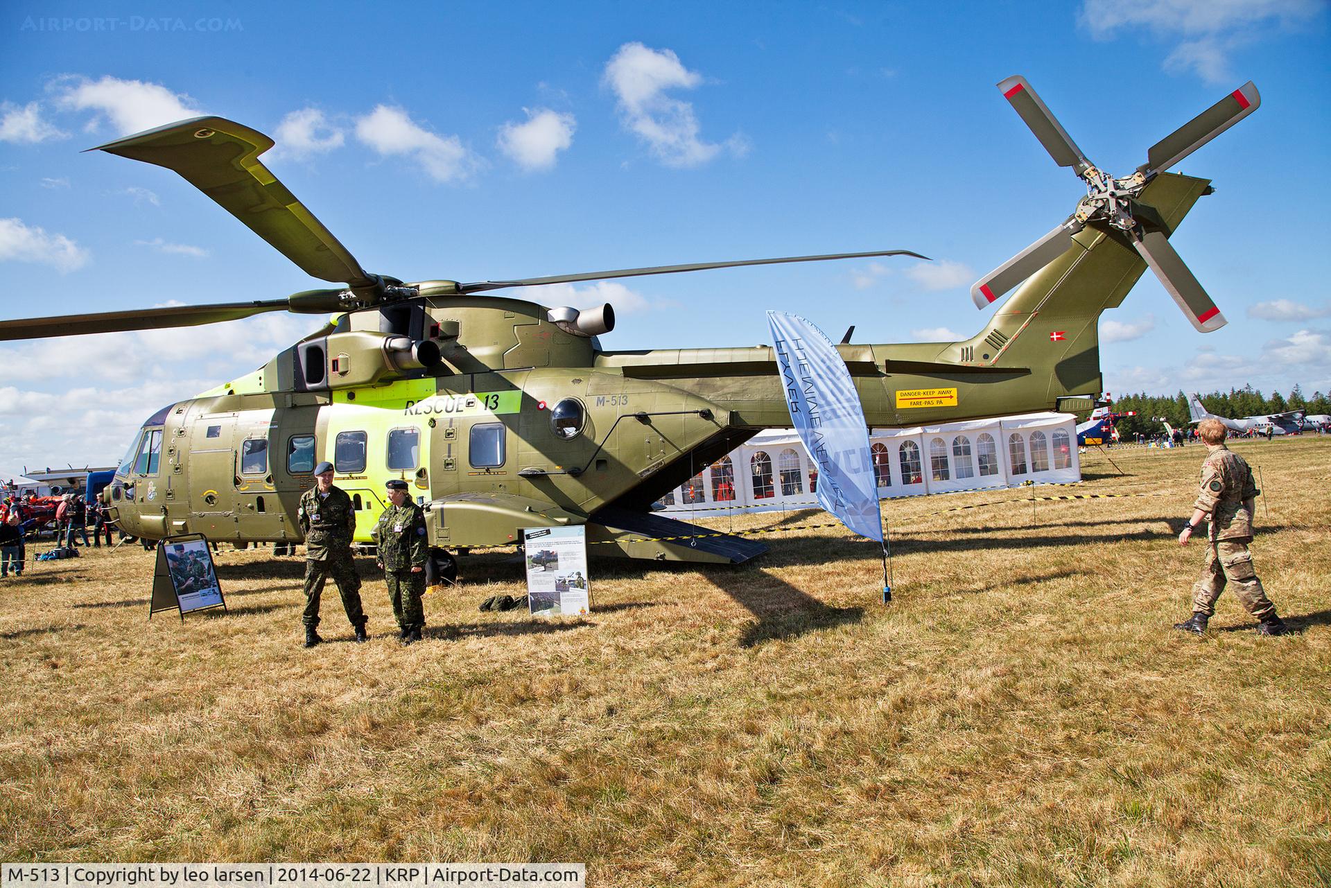 M-513, 2006 AgustaWestland EH-101 Mk.512 Merlin Joint Supporter C/N 50162/512013/DEN13, Karup Air Show 22.6.2014