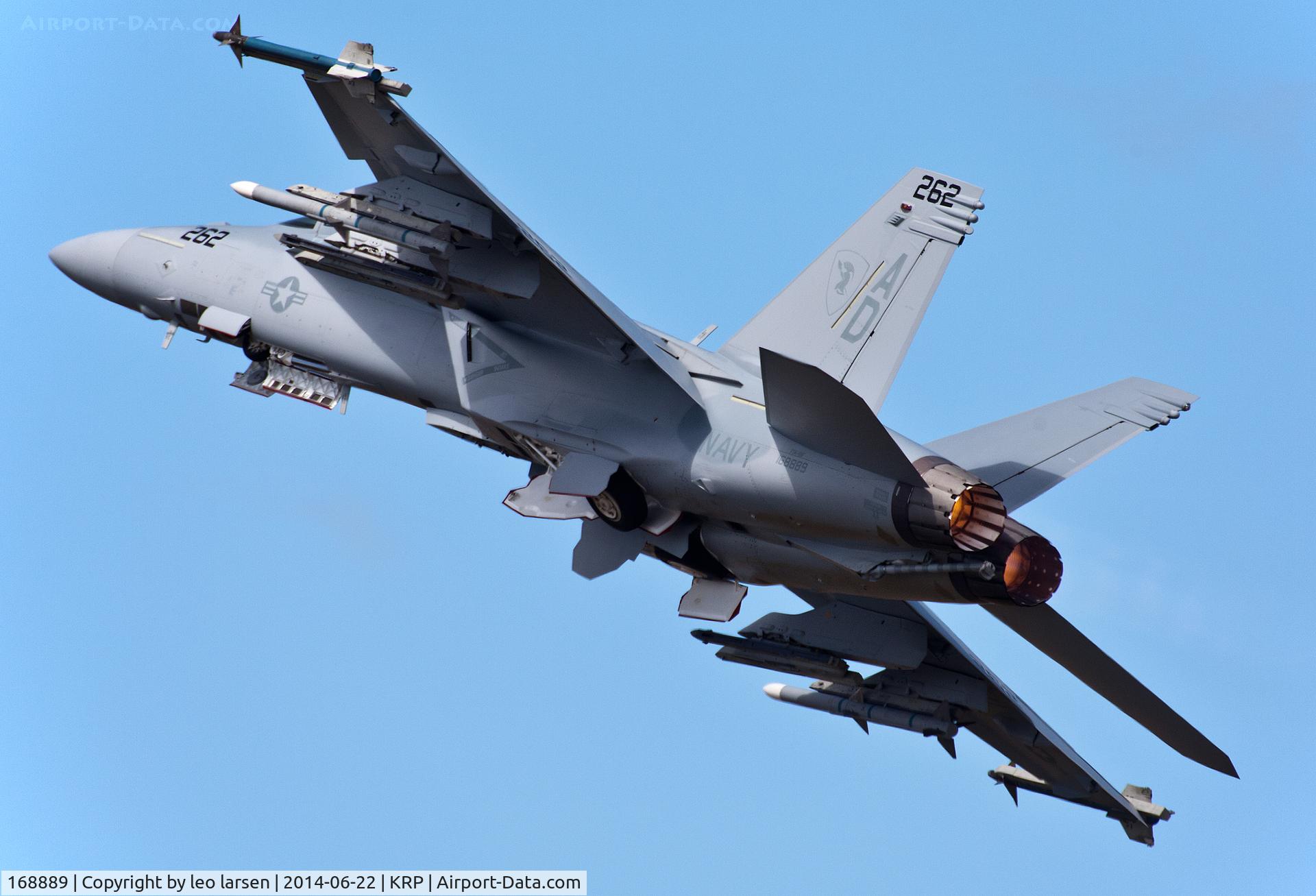 168889, Boeing F/A-18F Super Hornet C/N F270, Karup Air Show 22.6.2014