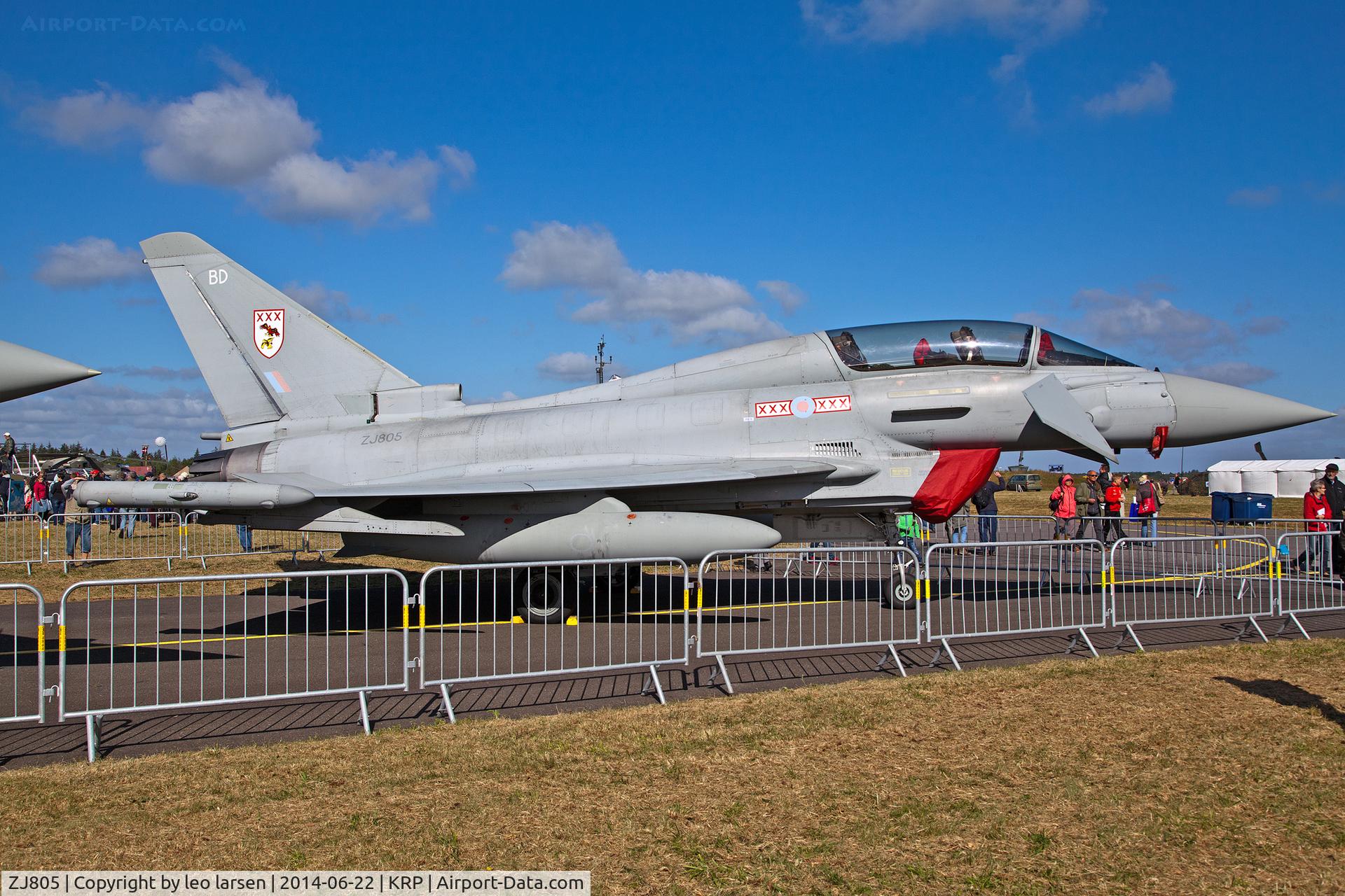 ZJ805, 2004 Eurofighter EF-2000 Typhoon T1 C/N 0019/BT006, Karup Air Show 22.6.2014