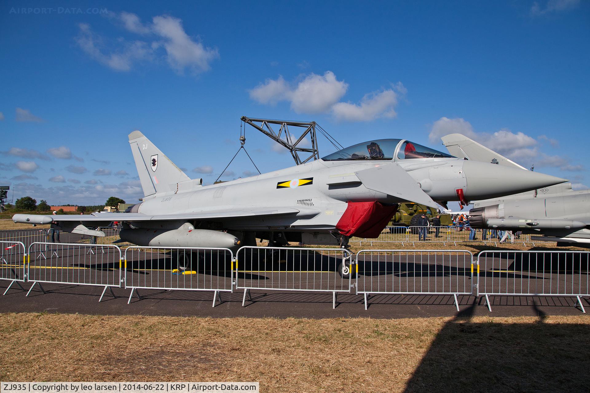 ZJ935, 2006 Eurofighter EF-2000 Typhoon FGR4 C/N 0115/BS026, Karup Air Show 22.6.2014