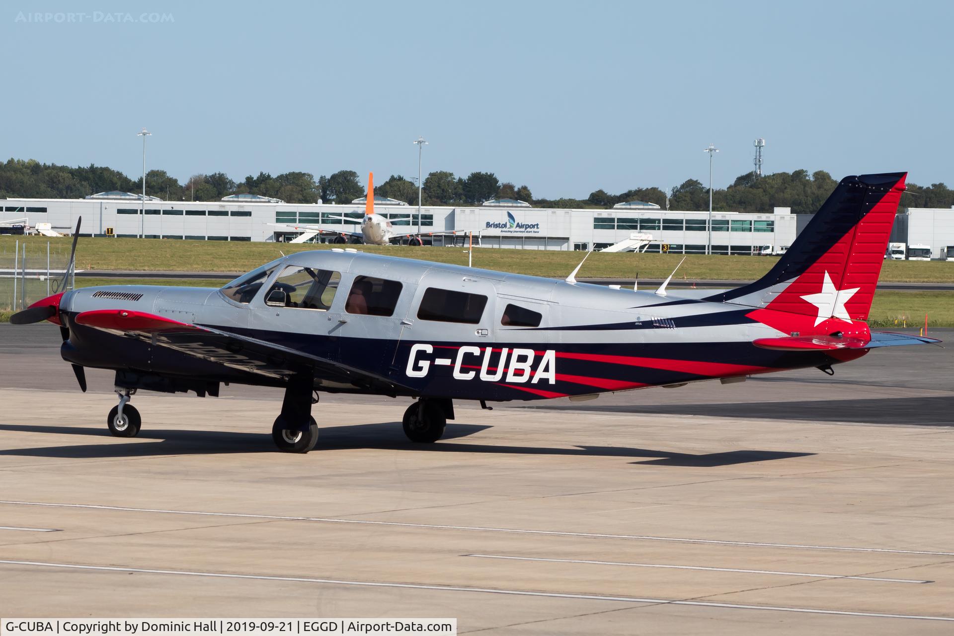 G-CUBA, 1980 Piper PA-32R-301T Turbo Saratoga C/N 32R-8029090, Parked on the southside apron