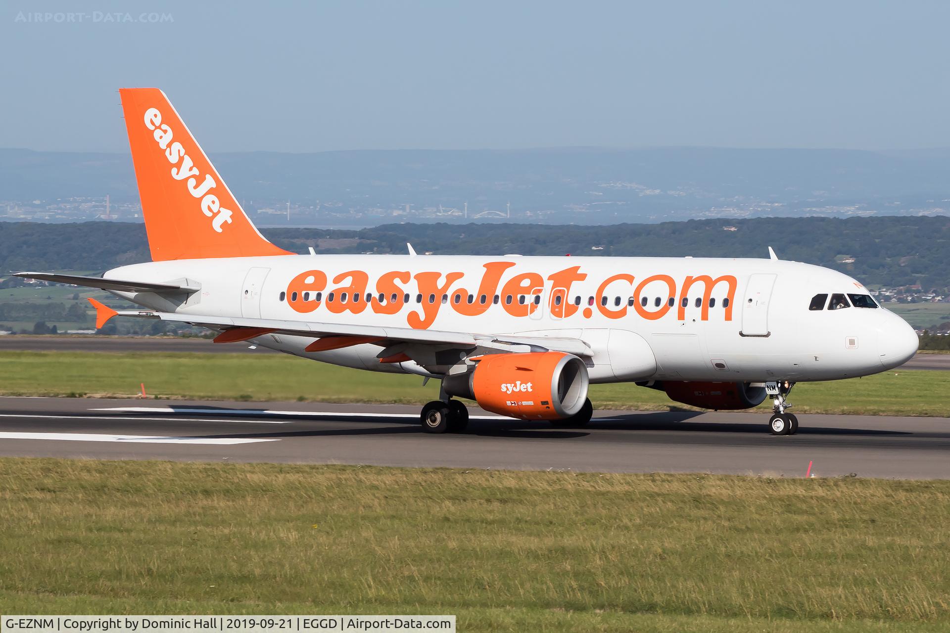 G-EZNM, 2005 Airbus A319-111 C/N 2402, Departing RWY 09